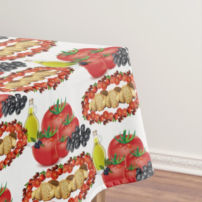 Nappe Pain d'huile d'olive de tomate blanche nappée (In Situ)
