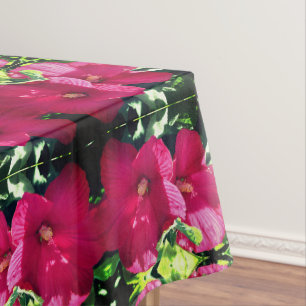 Nappe Paire de fleurs rouge Hibiscus Motif Abstrait