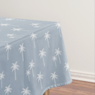Nappe Palmiers Boho Maison de Campagne Côtière Bleu Pous