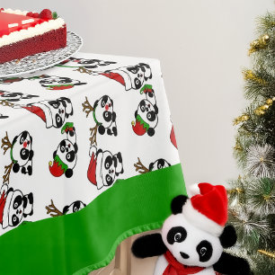 Nappe Pandas de Noël