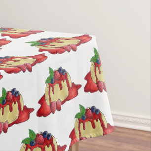 Nappe Panna Cotta Fruit frais Dessert Italien