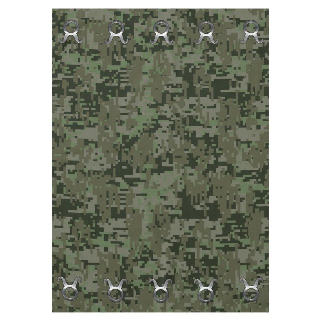 Nappe Panneau Taurus Zodiac sur Camouflage numérique Woo (Devant)