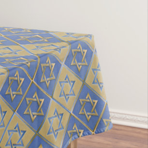 Nappe Panneaux d'art étoile de David bleu or