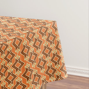 Nappe Papier peint Art Déco Motif, Terracotta / Rust