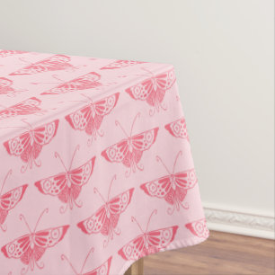 Nappe Papillon Art Déco stylisé - rose corail