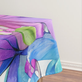 Nappe Papillon bleu dans un champ de fleurs