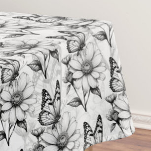 Nappe Papillon minimaliste sur la conception Motif de fl
