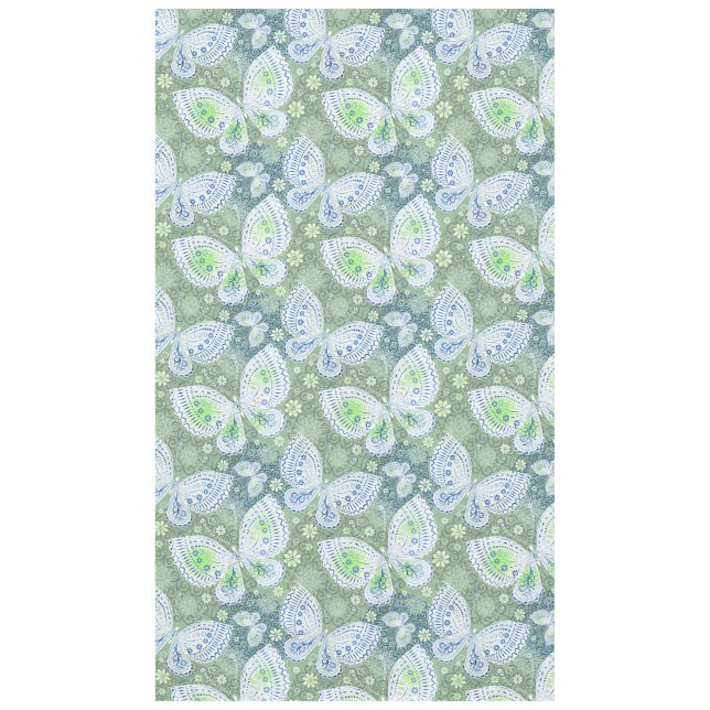 Nappe Papillons Bleus & Verts  (Devant)