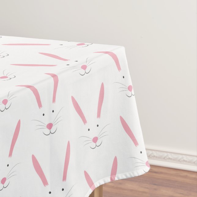 Nappe Pâques Bunny Face Motif Vacances Pâques (In Situ)