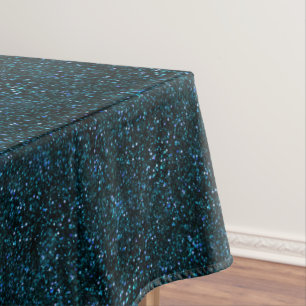 Nappe Parties scintillant bleu Turquoise d'Aqua foncé