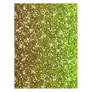 Nappe Parties scintillant en or vert clair chatoyantes