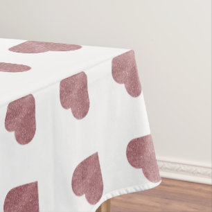Nappe Parties scintillant Rose Gold Coeurs Arrière - pla