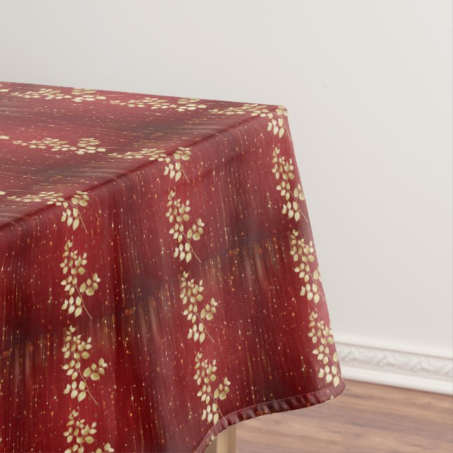 Nappe Parties scintillant rouge et or (In Situ)