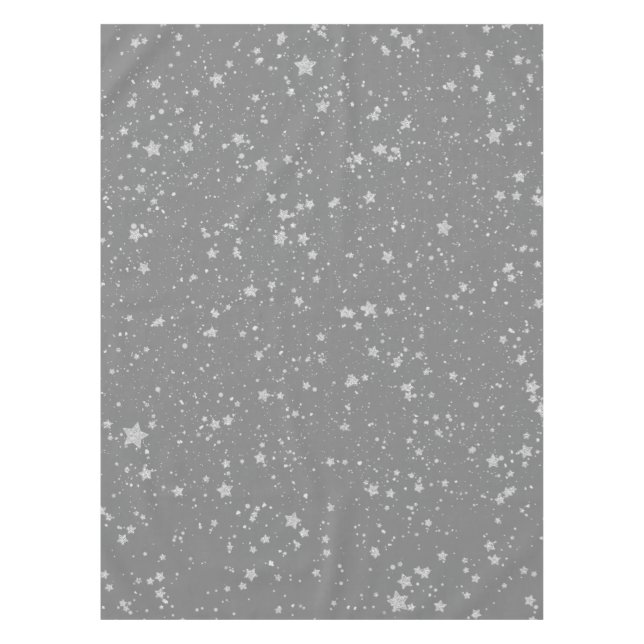 Nappe Parties scintillantes Stars4 - Argent (Devant)