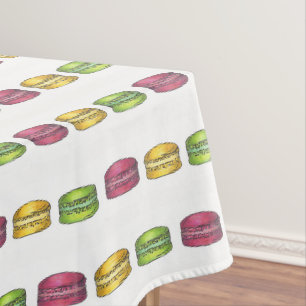 Nappe Pastel French Bakery Macaron Cookie Foodie Imprime