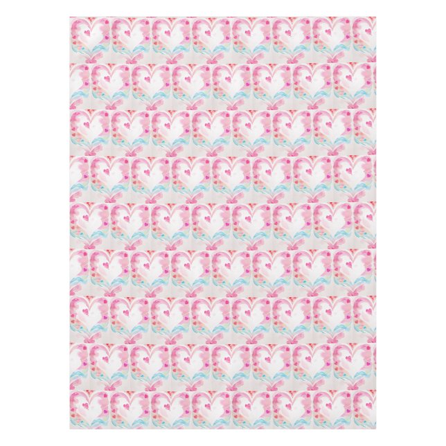 Nappe Pastel Heart avec ailes, Idée de cadeau romantique (Devant)