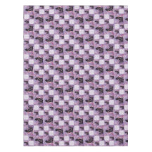 Patchwork de chats cosmiques pourpres