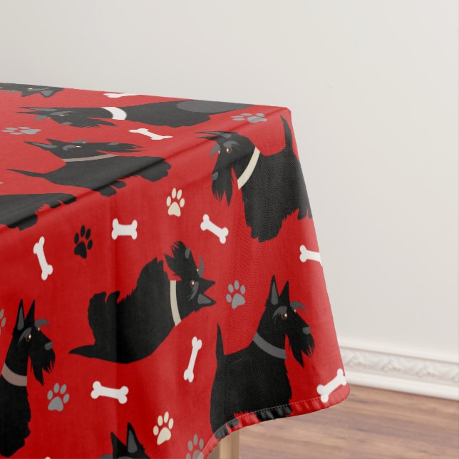 Nappe Pâtes et os de Terrier écossais noir (In Situ)