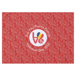 Nappe Pavillon Chad Red LOVE Personnalisé