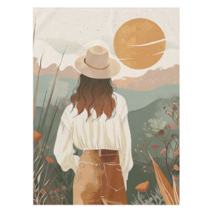 Nappe Paysage Abstrait de Boho (20)
