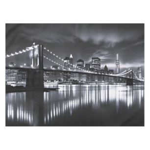 Nappe Paysage de New York Pont de Brooklyn Monochrome Nu