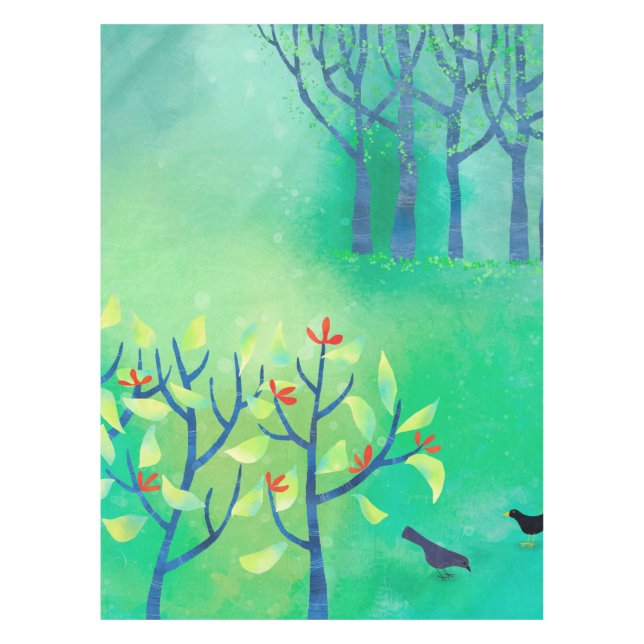 Nappe Paysage vert moderne (Devant)