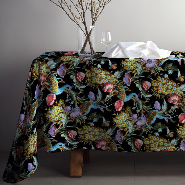 Nappe Peacock Art Nouveau motif floral (Créateur téléchargé)
