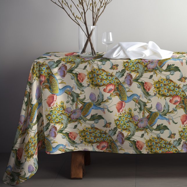Nappe Peacock Art Nouveau motif floral (Créateur téléchargé)