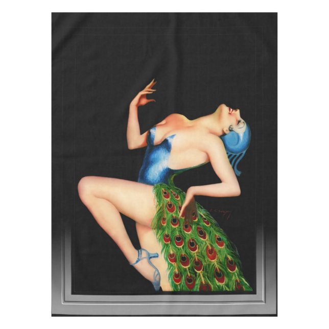 Nappe Peacock Dancer par Earle Kulp Bergey (Devant)