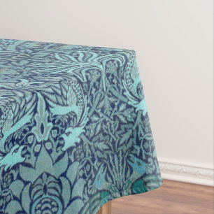 Nappe Peacock et Dragon William Morris Navy Blue Floral