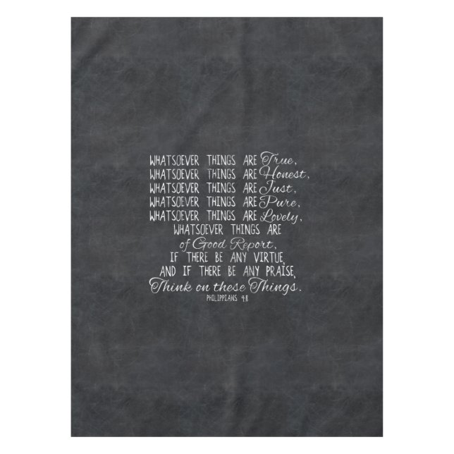 Nappe Pensez sur l'écriture sainte chrétienne de bible (Devant)