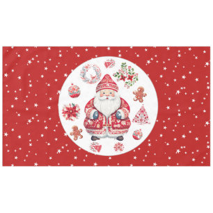 Nappe Père Noël scandinave Rouge Grand
