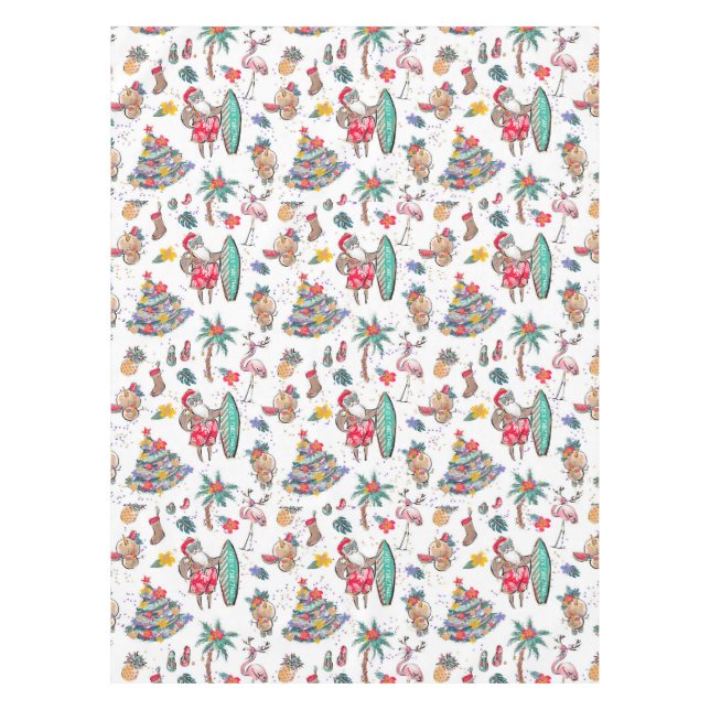 Nappe Père Noël tropicale (Devant)