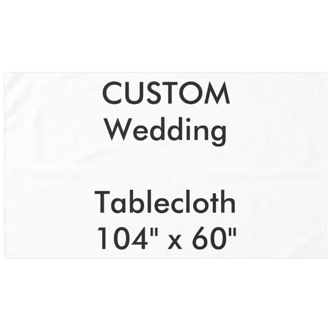 Nappe personnalisée 104 po x 60 po (Devant (Horizontal))