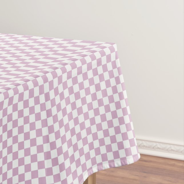 Nappe Pétale Rose Et Blanc En vichy À damiers (In Situ)