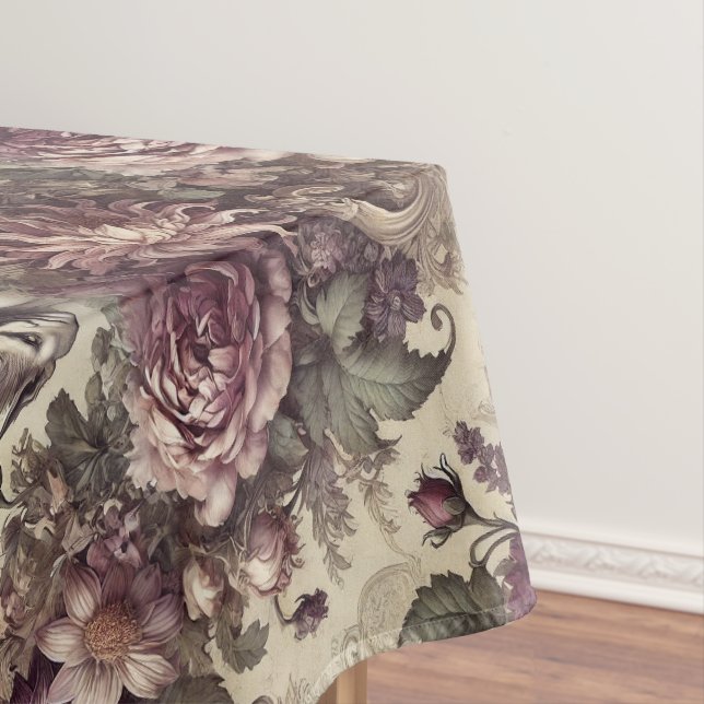 Nappe Pétales de prune - Gothique Grand Motif (In Situ)