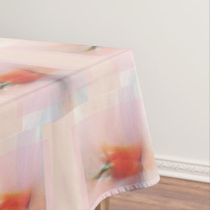 Nappe Petit Motif Abstrait Poivre Rouge Motif Rose Peach