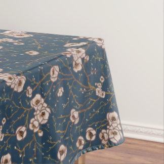Nappe Petites fleurs bleu clair motif