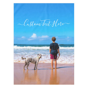 Nappe Photo et texte personnalisés - Votre propre desig