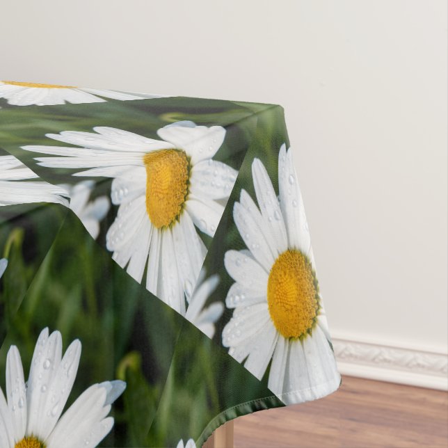 Nappe photo, une margueritte, font vert (In Situ)