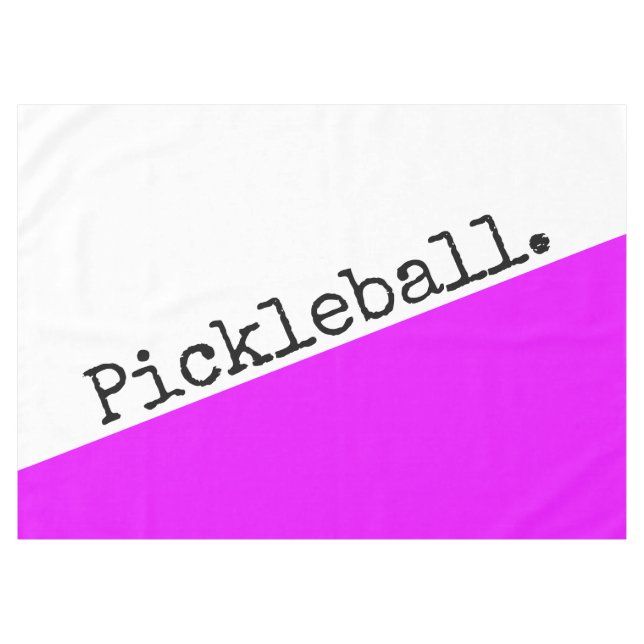 Nappe PICKLEBALL Tropical rose blanc mince Bloc de coule (Devant (Horizontal))
