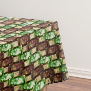 Nappe Pièces rectangulaires sculptées et tachetées, v