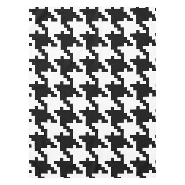Nappe Pied-de-poule noir et blanc (Devant)