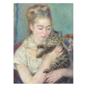 Nappe Pierre-Auguste Renoir - Femme avec chat