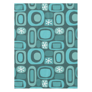 Nappe Pierres de champ de l'ère atomique sarcelle
