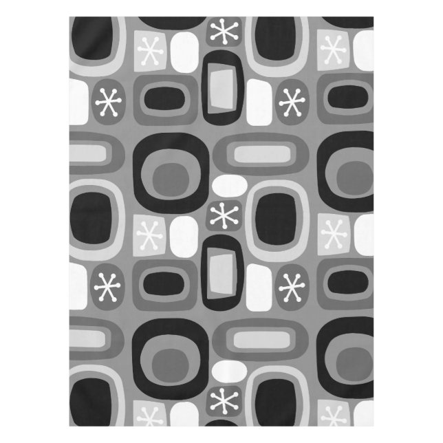 Nappe Pierres de l'ère atomique noir blanc (Devant)