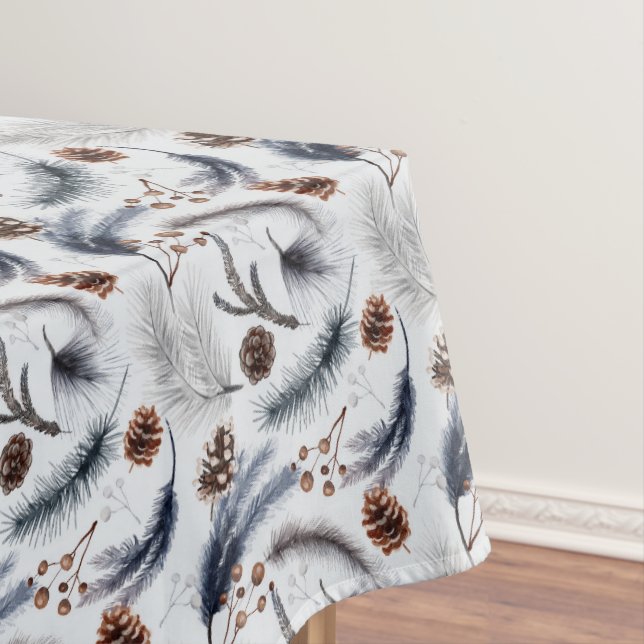 Nappe Pine Cones et aiguilles de pin Motif d'hiver (In Situ)