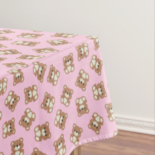 Nappe Pink Teddy Bear Bébé fête d'anniversaire