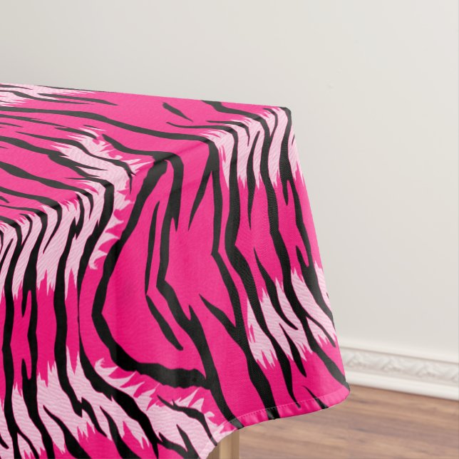 Nappe Pink Tiger Animal Skin Pattern Design  (In Situ)