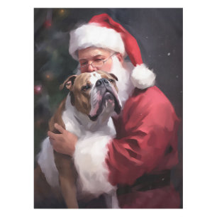 Nappe Pitbull avec Noël Festif du Père Noël